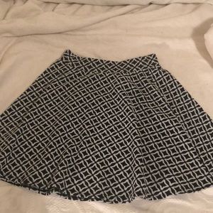 Comfy black and white skater skirt from PacSun!